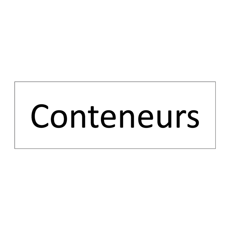 Conteneurs