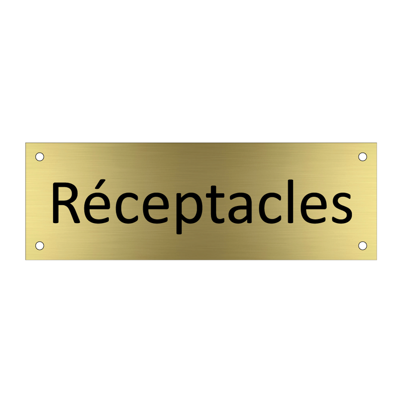 Réceptacles