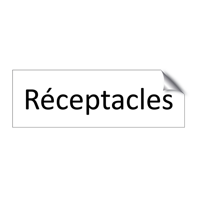 Réceptacles