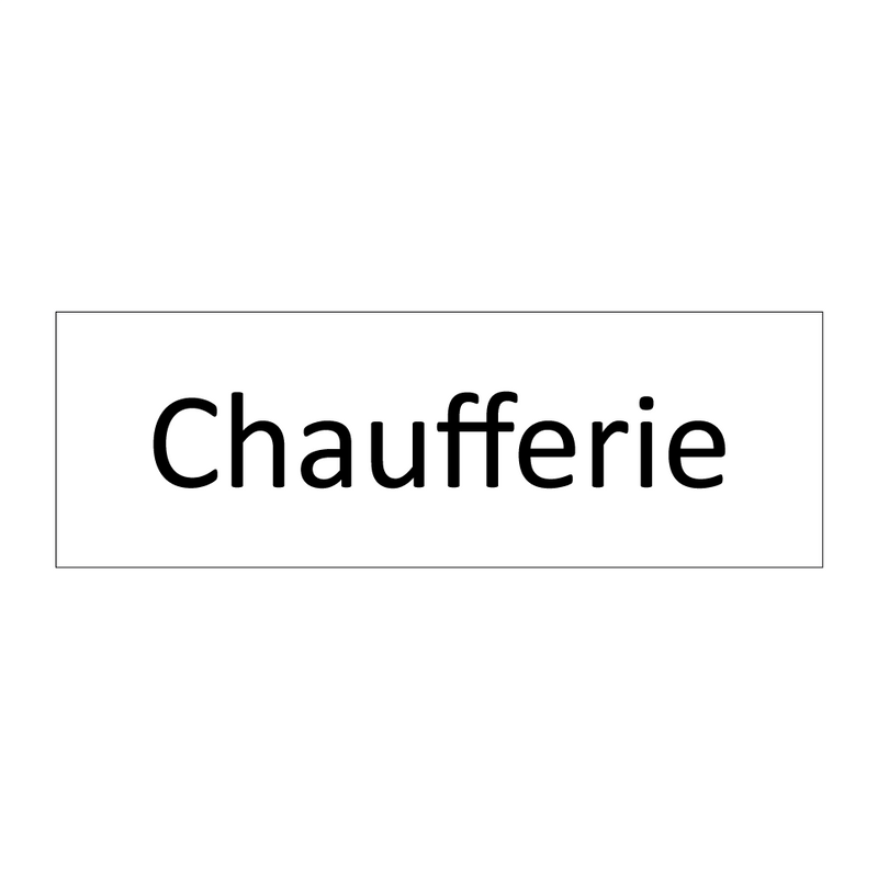 Chaufferie