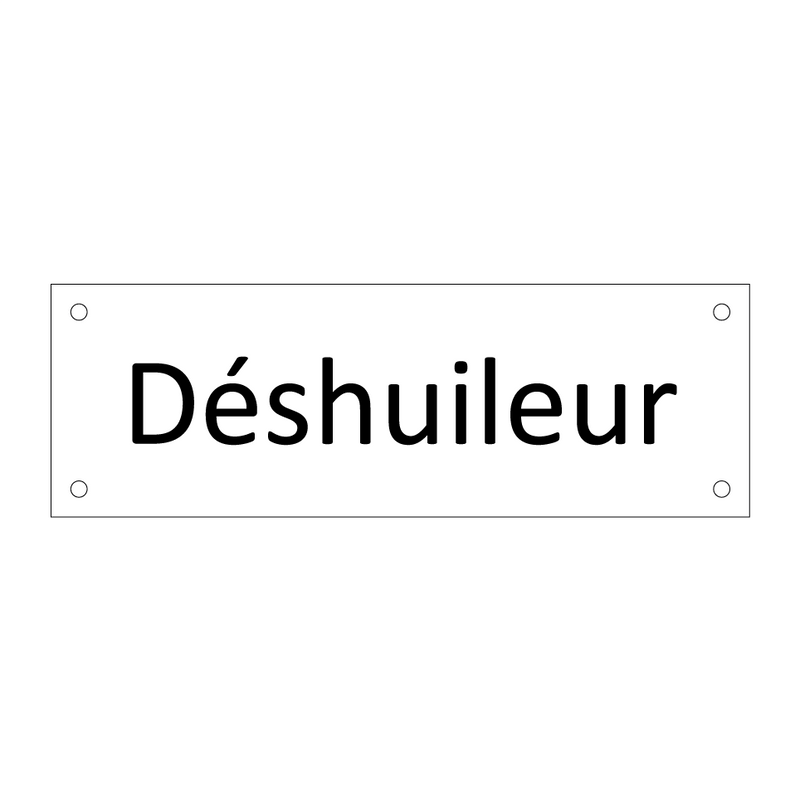 Déshuileur