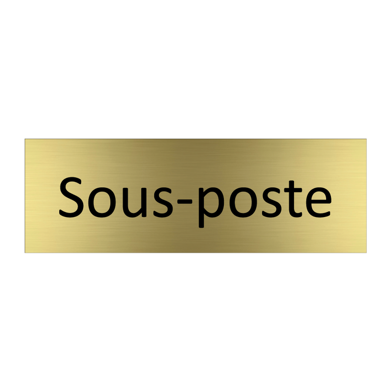 Sous-poste