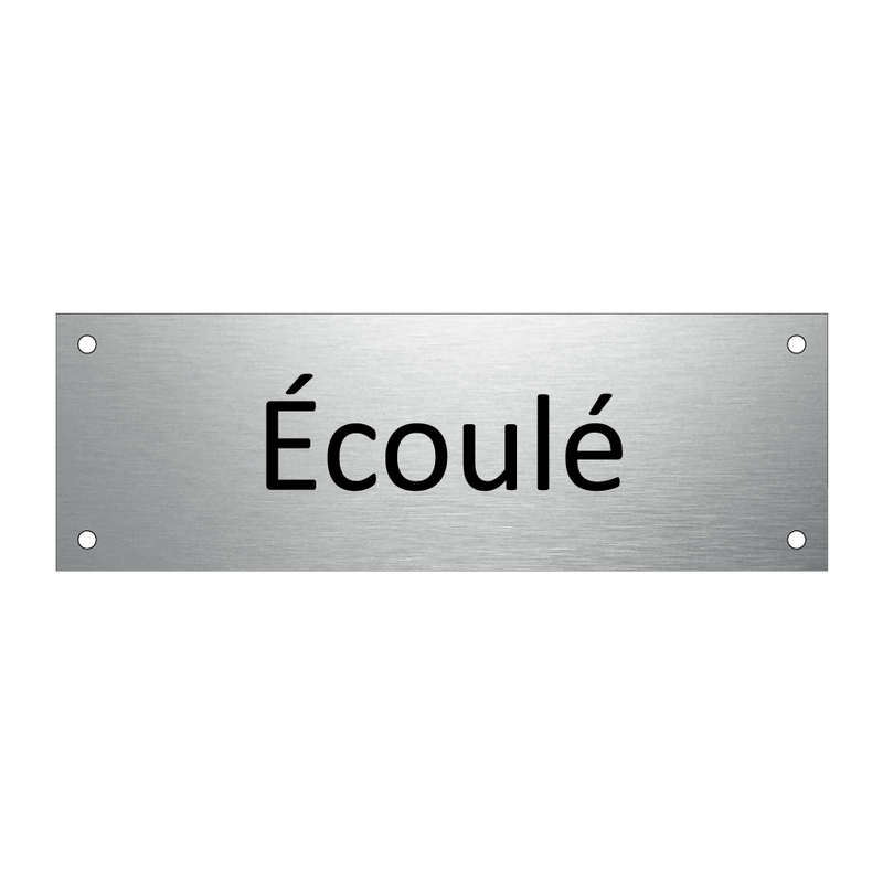 écoulé