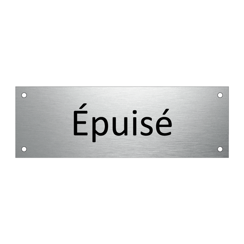 épuisé