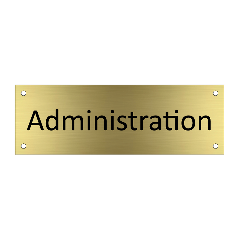 Administration & Administration & Administration