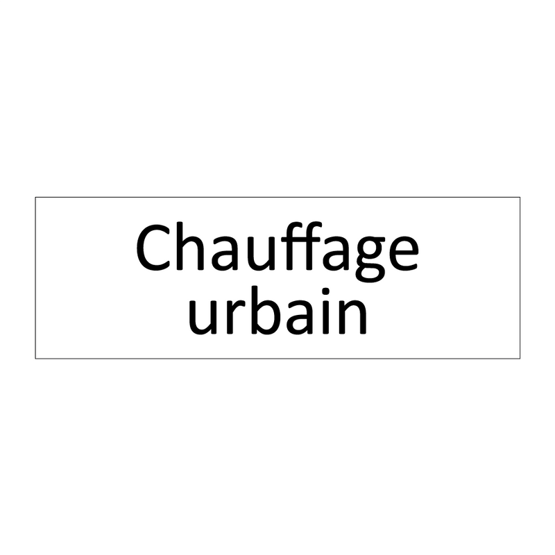 Chauffage urbain