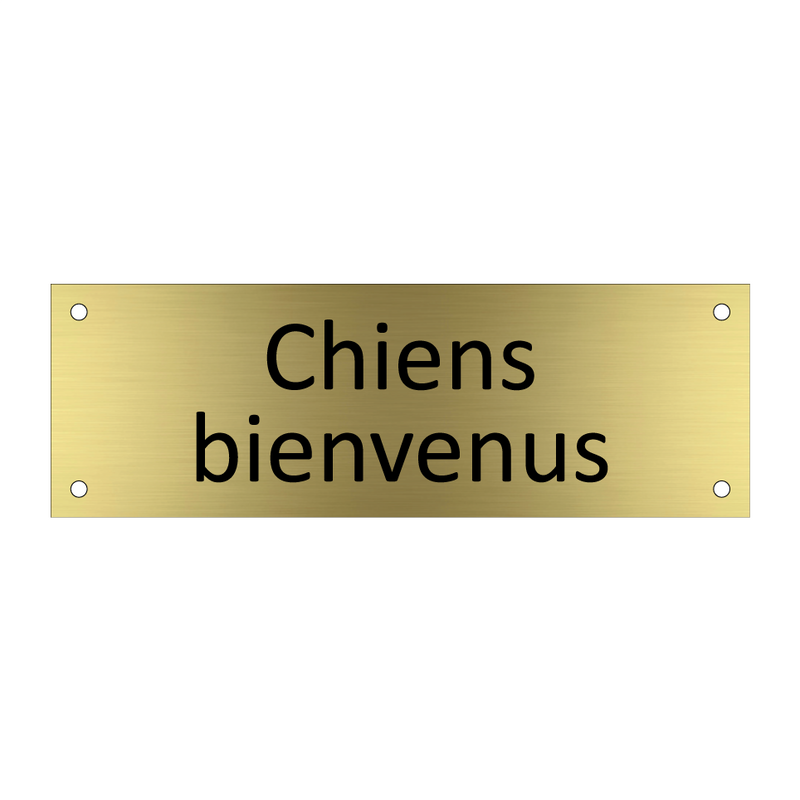 Chiens bienvenus