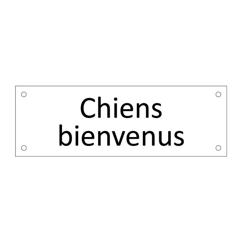 Chiens bienvenus