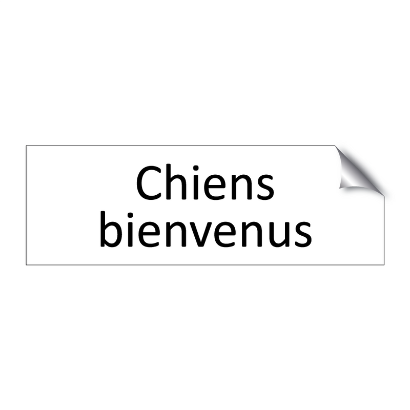 Chiens bienvenus