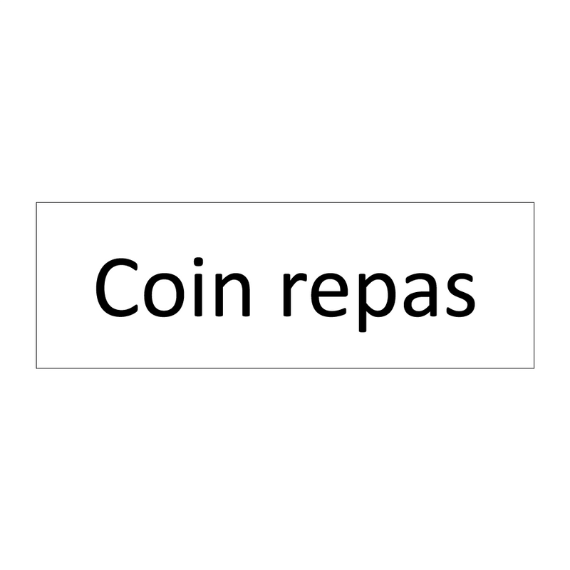 Coin repas