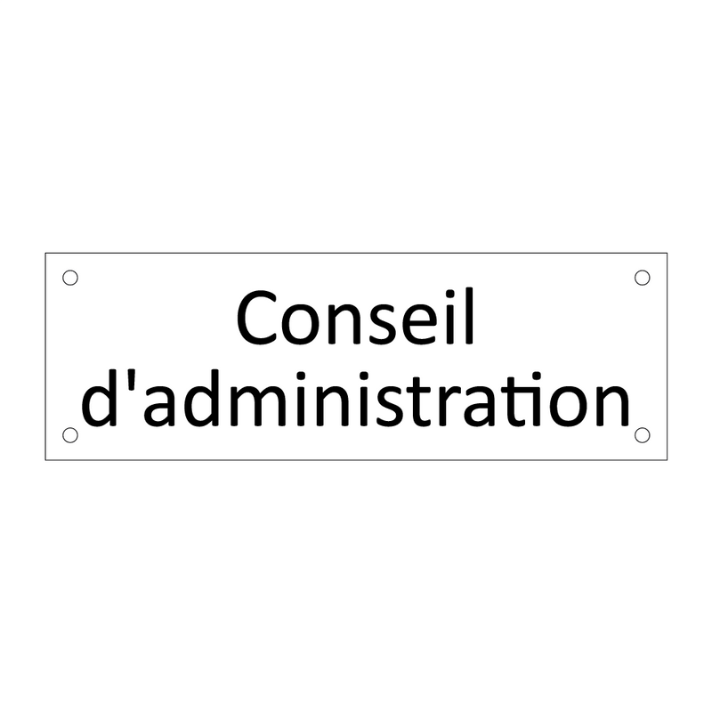 Conseil d'administration