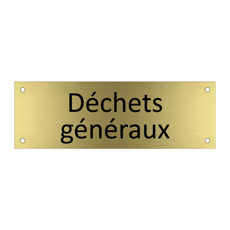 Déchets généraux