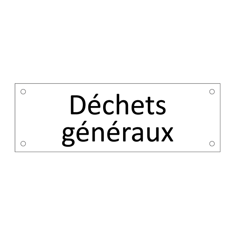 Déchets généraux