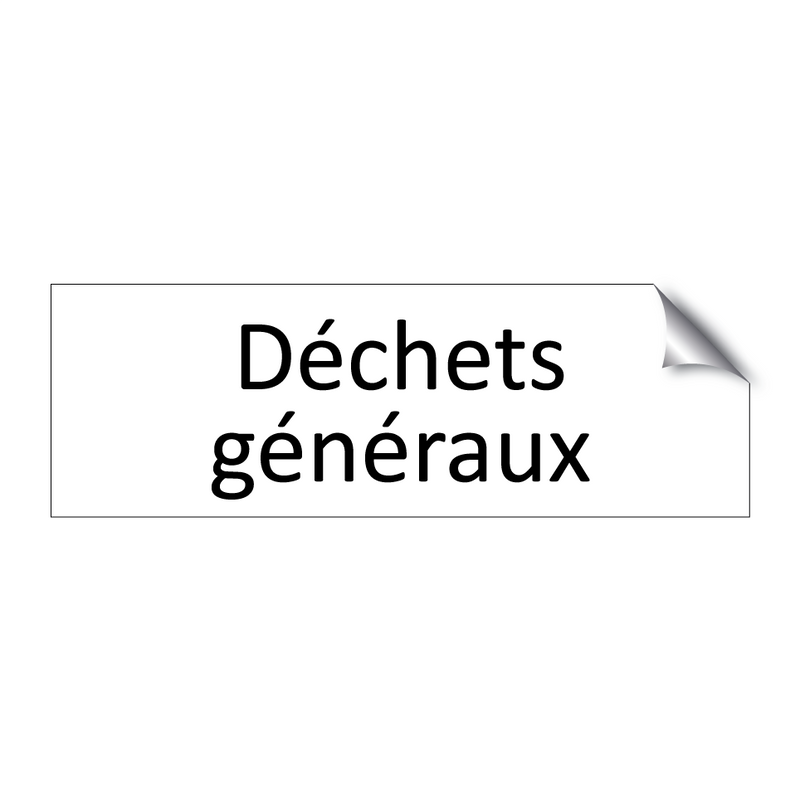 Déchets généraux