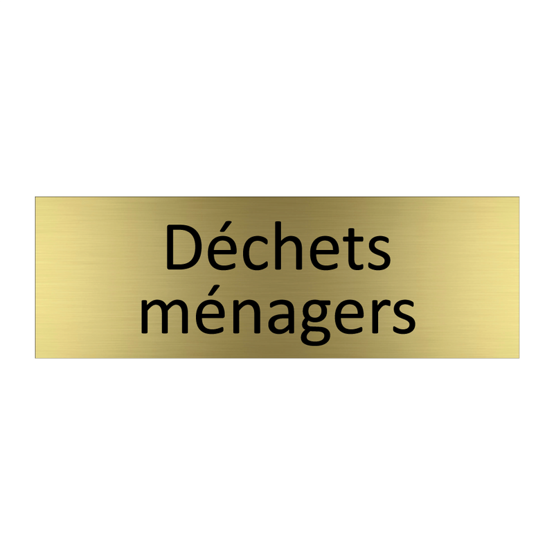 Déchets ménagers