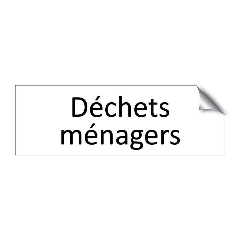 Déchets ménagers