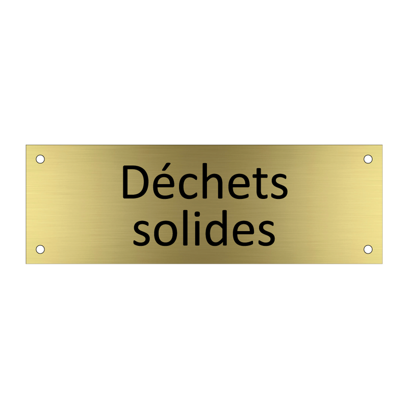 Déchets solides