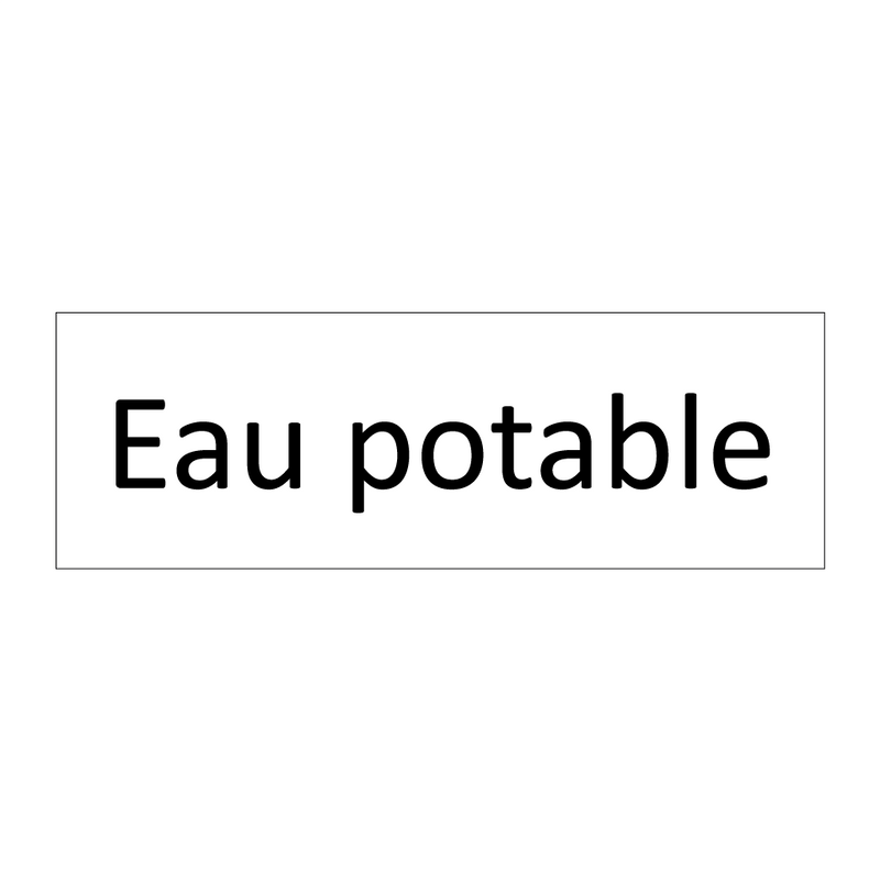 Eau potable