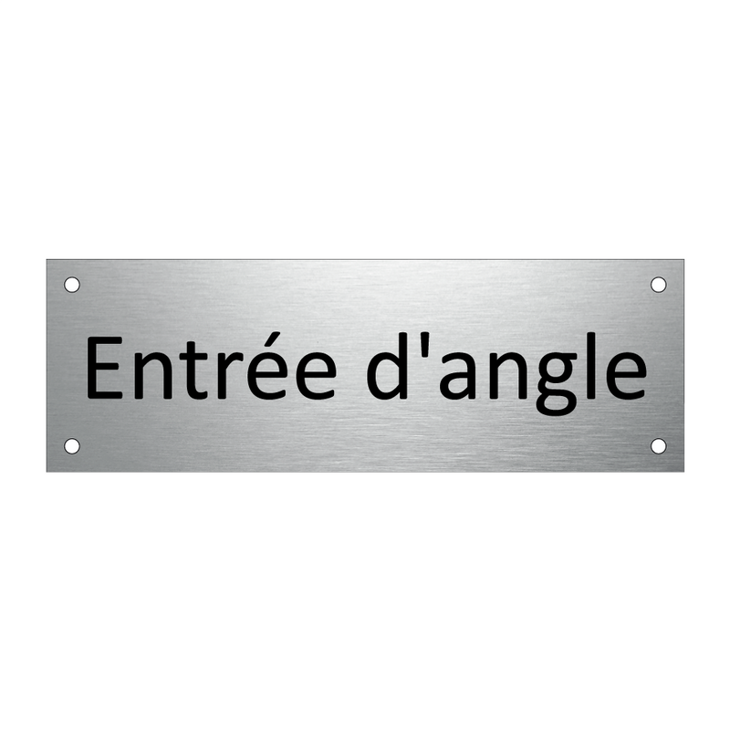 Entrée d'angle