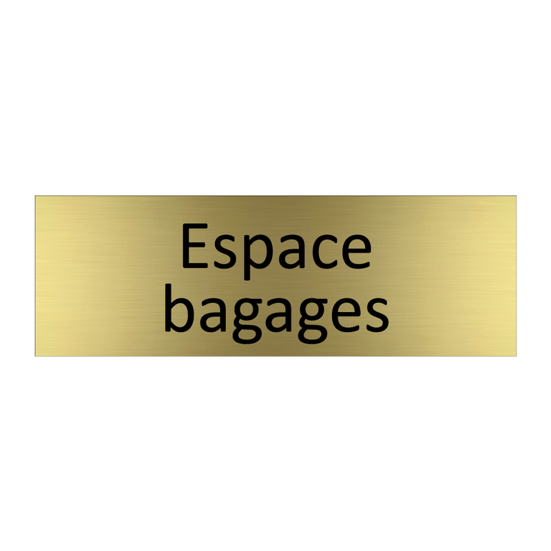 Espace bagages