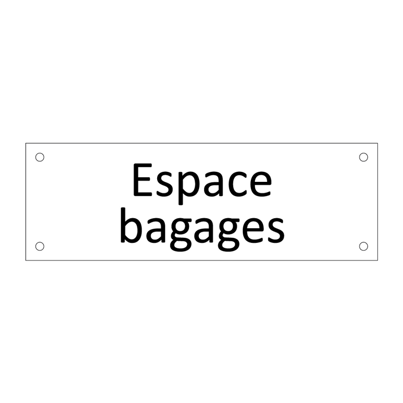 Espace bagages