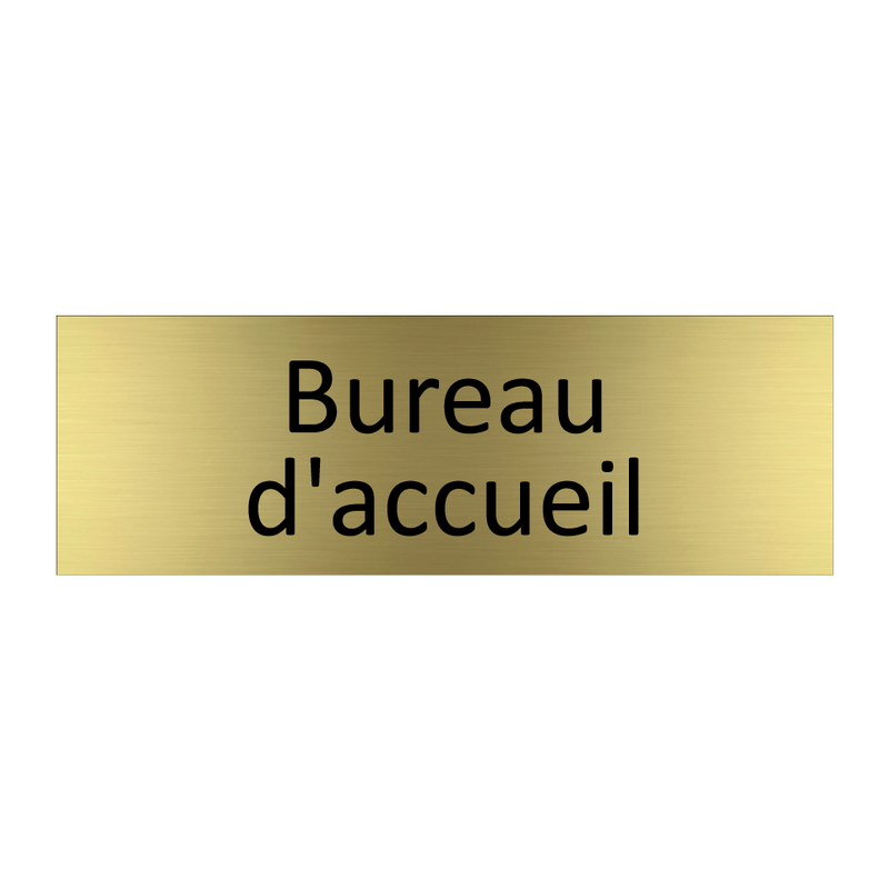 Bureau d'accueil