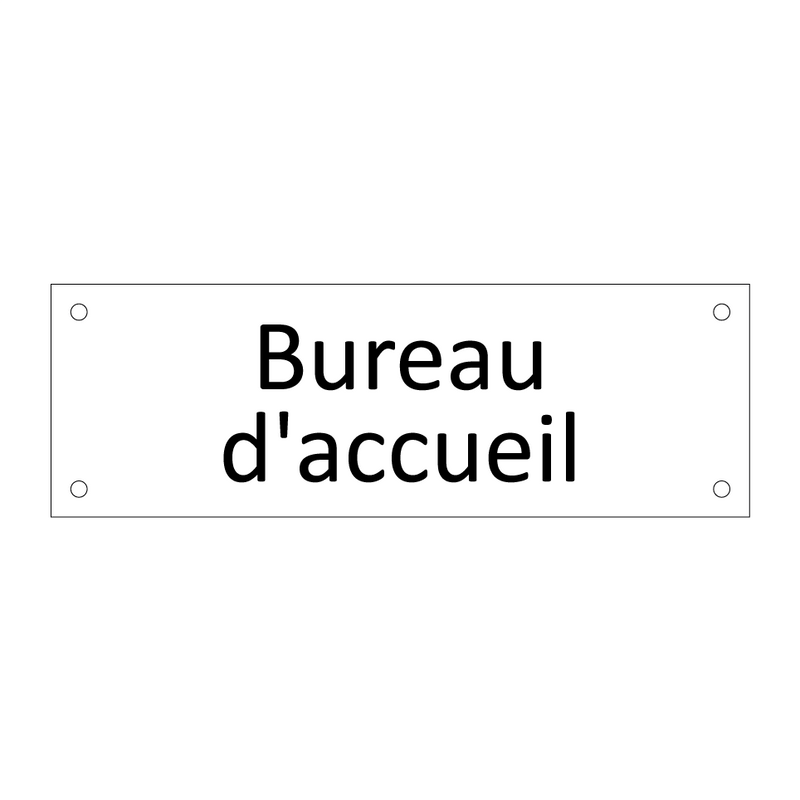 Bureau d'accueil