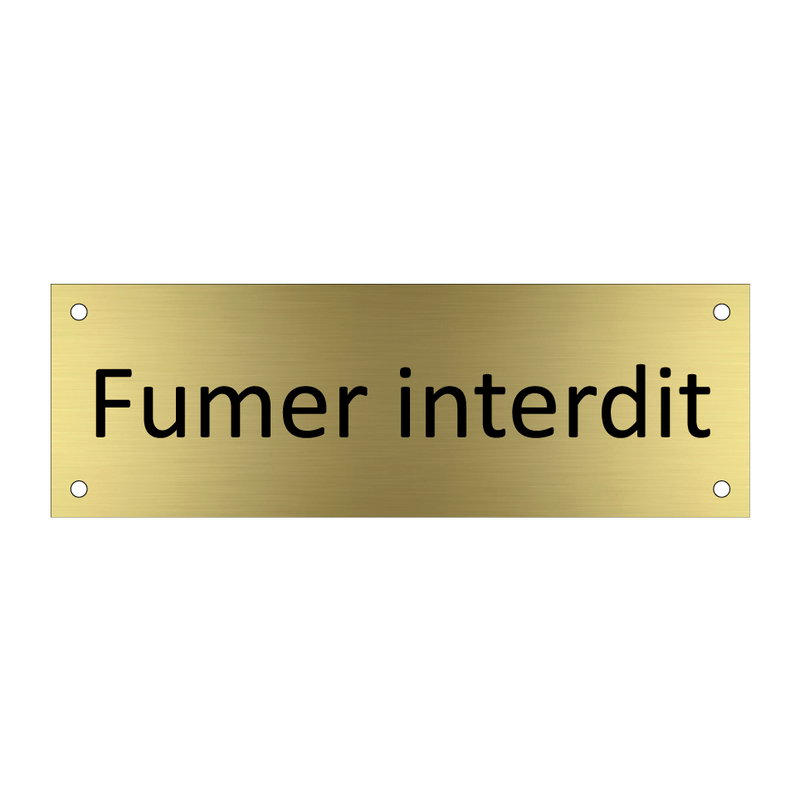 Fumer interdit