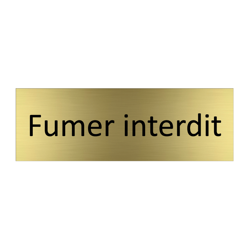 Fumer interdit