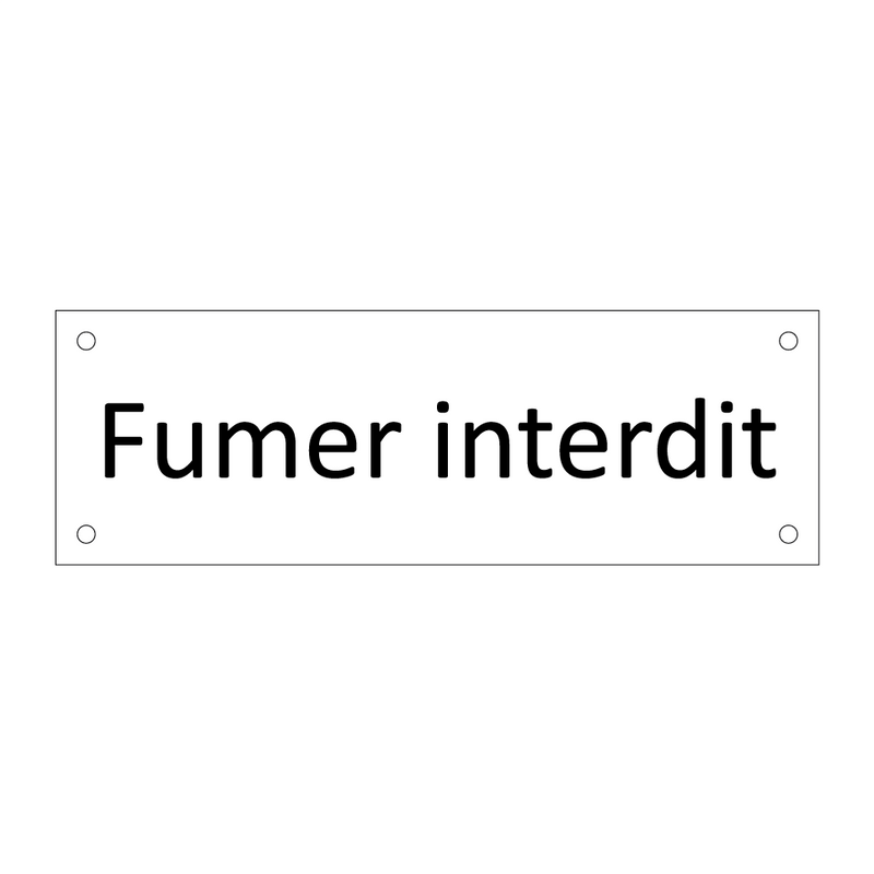 Fumer interdit