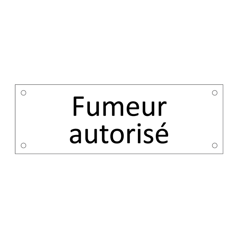 Fumeur autorisé