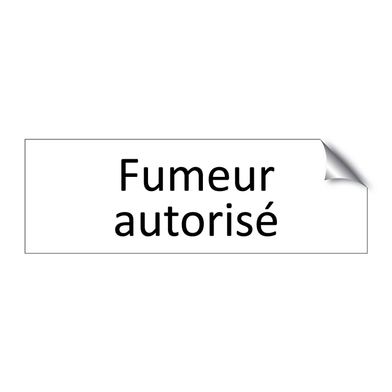 Fumeur autorisé