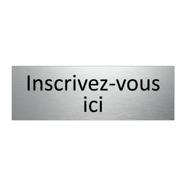 Inscrivez-vous ici