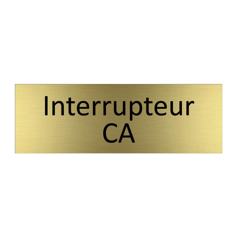 Interrupteur CA