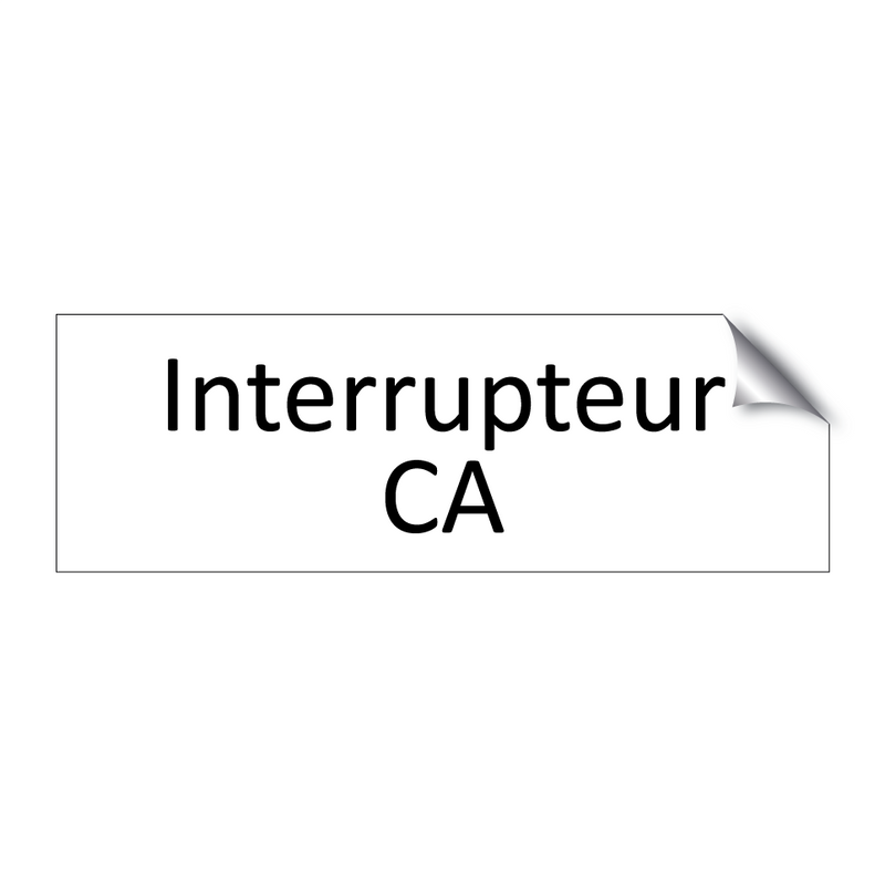 Interrupteur CA