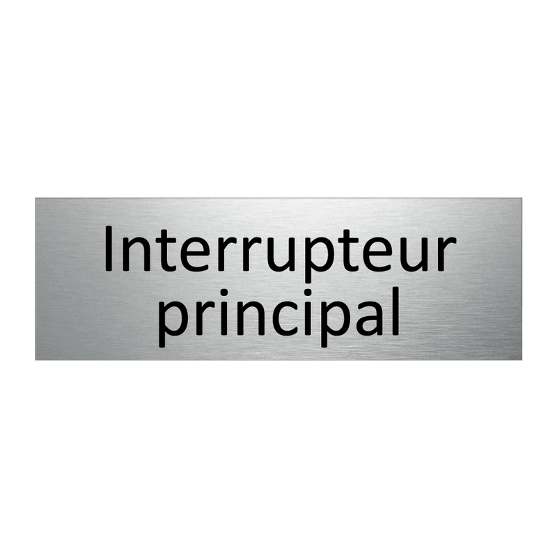 Interrupteur principal