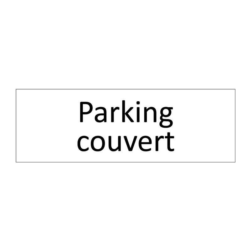 Parking couvert