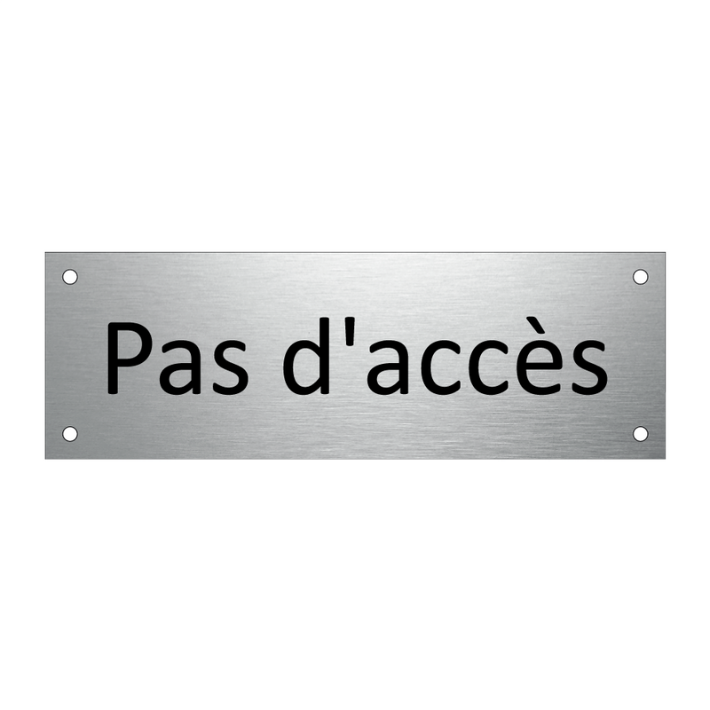 Pas d'accès