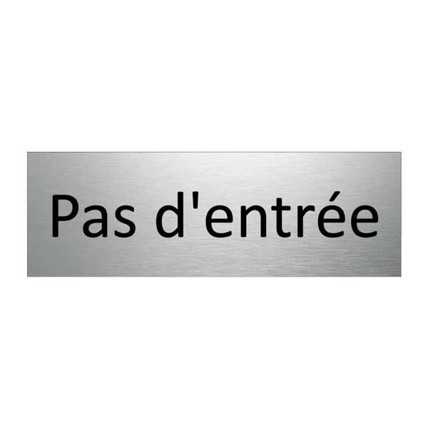 Pas d'entrée