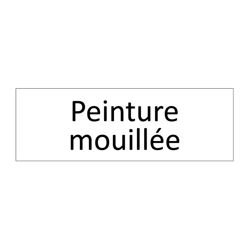 Peinture mouillée