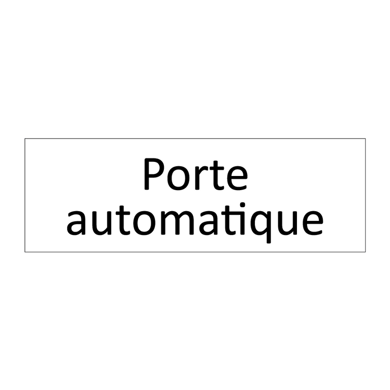 Porte automatique