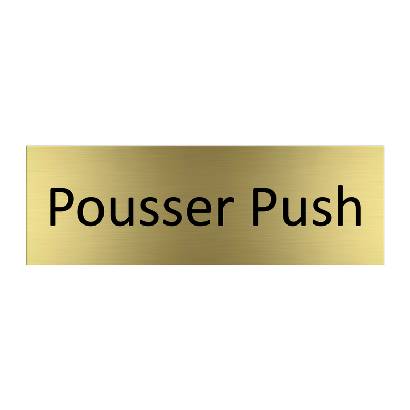 Pousser Push