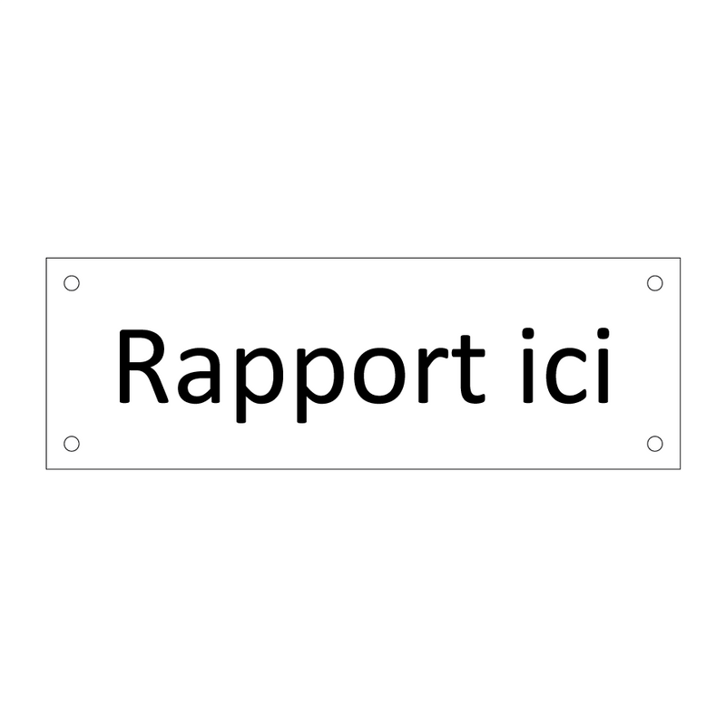 Rapport ici