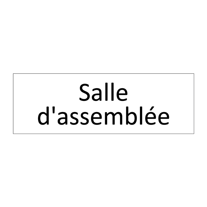 Salle d'assemblée