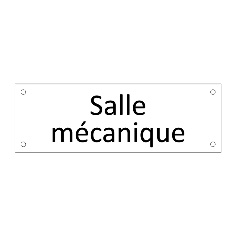 Salle mécanique