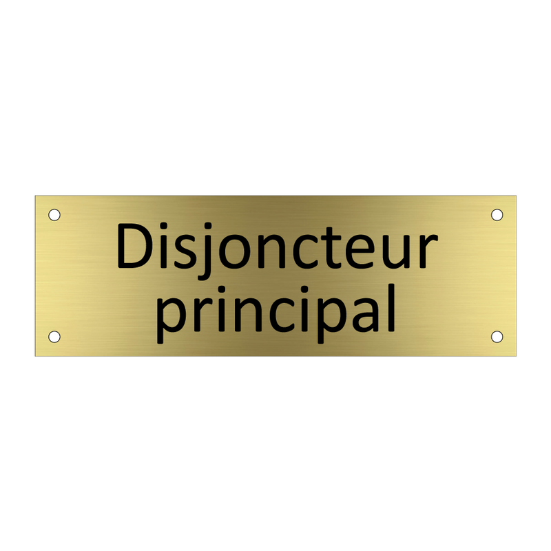 Disjoncteur principal