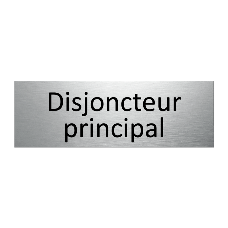 Disjoncteur principal