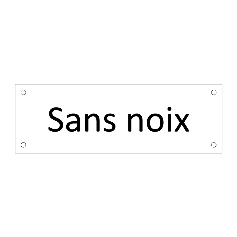 Sans noix