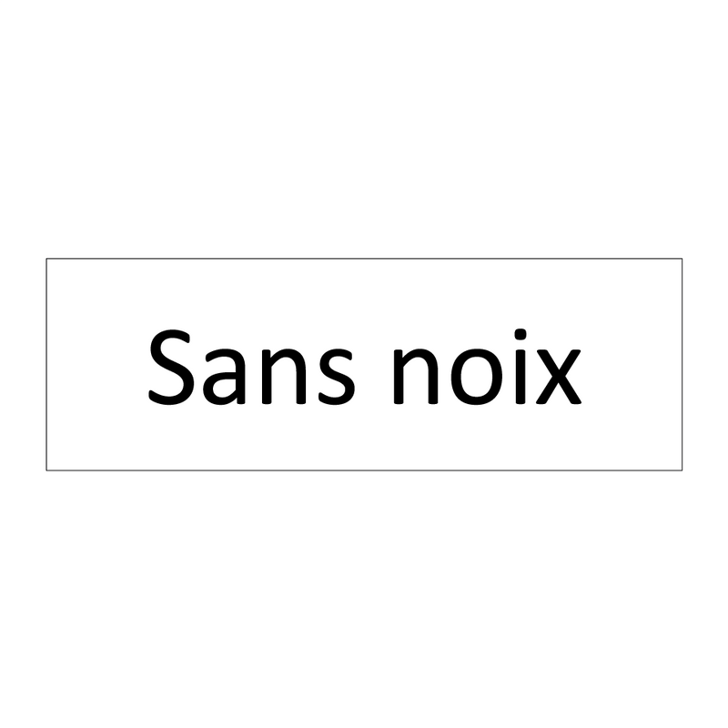 Sans noix