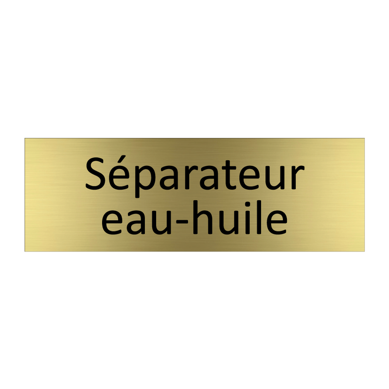 Séparateur eau-huile